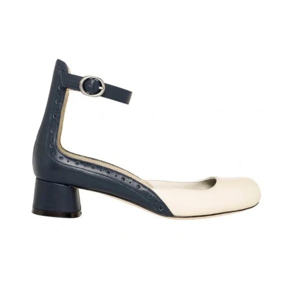 Leon Max Leather Ankle Wrap Block Heels | 6 - Picture 1 of 8